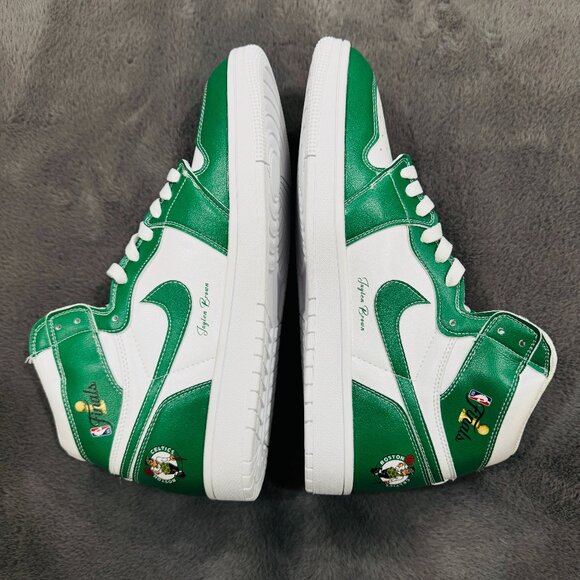 custom Boston Celtics championship sneakers size 11 - Picture 1 of 5